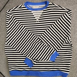 Free People Classic Striped Crew Sweatshirt